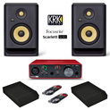 Focusrite Scarlett Solo (3rd Gen) + KRK Rokit RP5 G4 with Pads & Cables