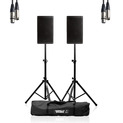 RCF ART 910-A (Pair) w/ Stands, Carry Bag & Cable