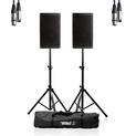 RCF ART 912-A (Pair) w/ Stands, Carry Bag & Cable