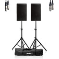 RCF ART 915-A (Pair) w/ Stands, Carry Bag & Cable