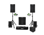 LD Systems ICOA 15A (Pair) + Sub 18A w/ Stands, Covers & Cables