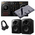 Pioneer DJ DDJ-400 + VM-50 w/ Decksaver & Headphones