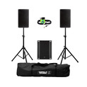 RCF Art 945-A (Pair) + 708AS II Sub w/ Stands, Carry Bag & Cables