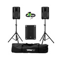 RCF Art 708-A MK4 (Pair) + 702AS II Sub w/ Stands, Carry Bag & Cables