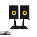 KRK RP7 Classic (Pair) w/ GSM-50 Stands + Cable