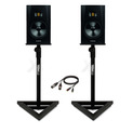 Adam Audio T8V 8" Monitors with Studio Monitor Stands & Cables