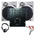 Technics SL1200MK7 (Pair) + Numark M101 w/ Headphones & Cable