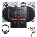 Technics SL1200MK7 (Pair) + Scratch Mixer w/ Headphones + Cable