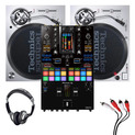 Technics SL1200MK7 (Pair) + DJM-S11 Mixer w/ Headphones + Cable