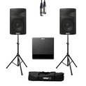 Alto TX312 (Pair) + TX212S w/ Stands, Cables & Carry Bag